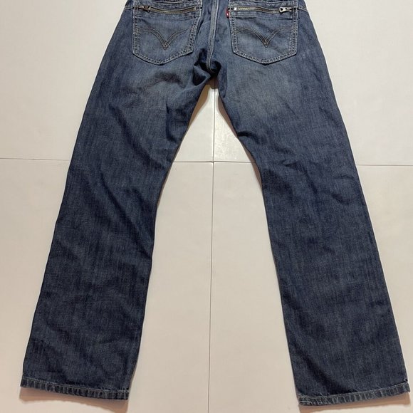 Levi's 514 Slim Straight Jeans Denim Zipper Pocket - Picture 3 of 11
